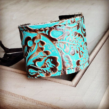 Cowboy Turquoise Leather Cuff