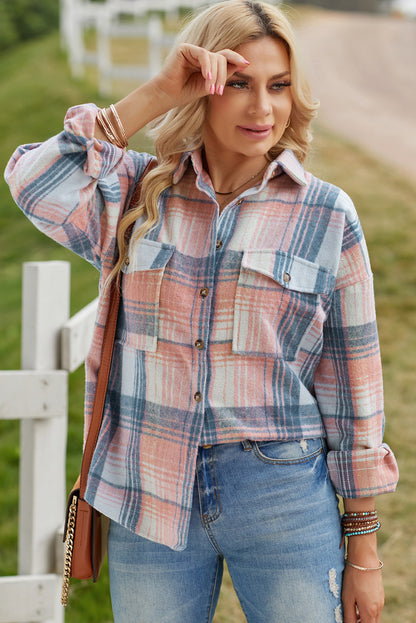 Cotton Candy Plaid Shacket