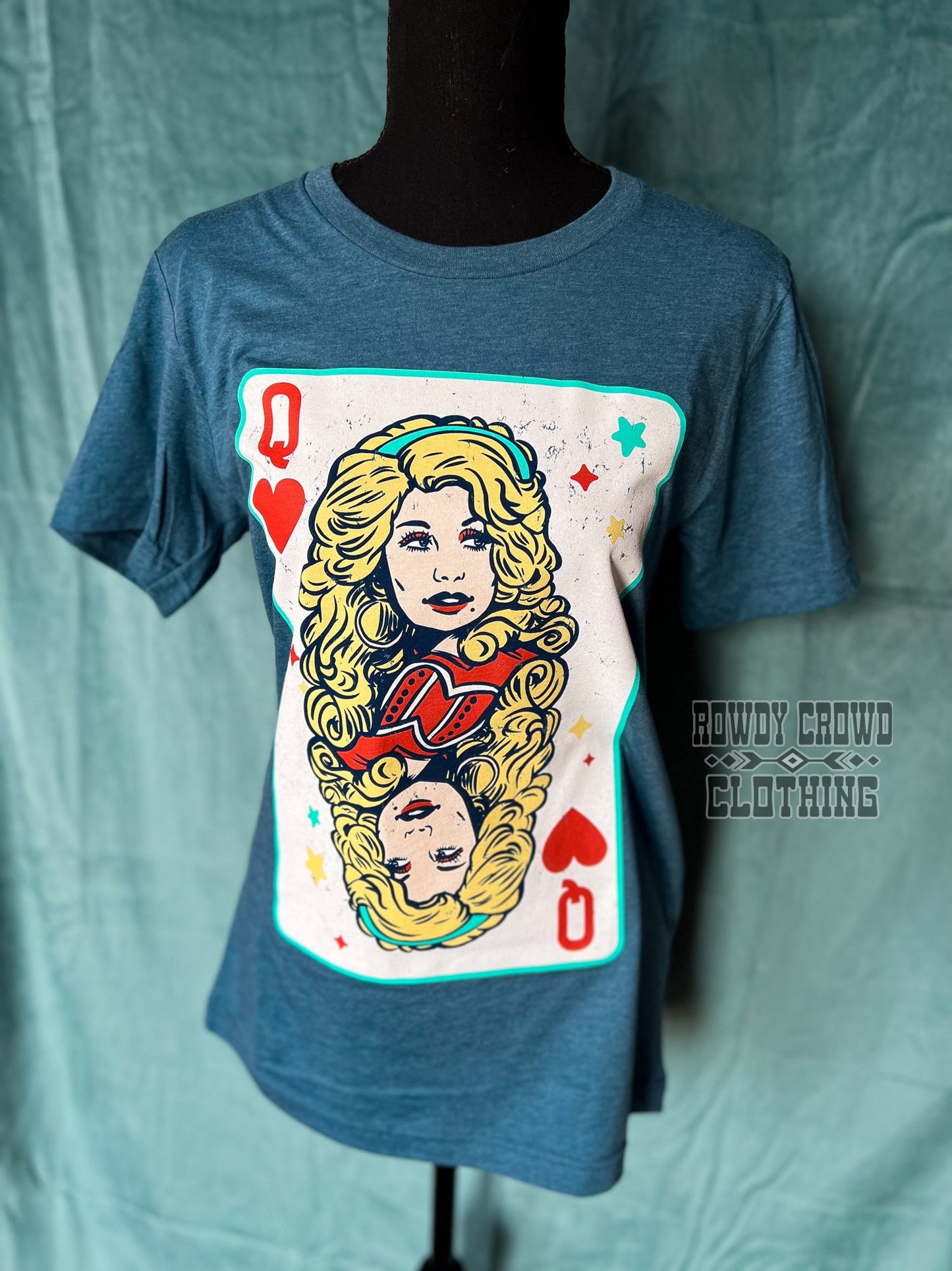 western apparel, western graphic tee, graphic western tees, wholesale clothing, western wholesale, women's western graphic tees, wholesale clothing and jewelry, western boutique clothing, western women's graphic tee, dolly parton, queen of hearts